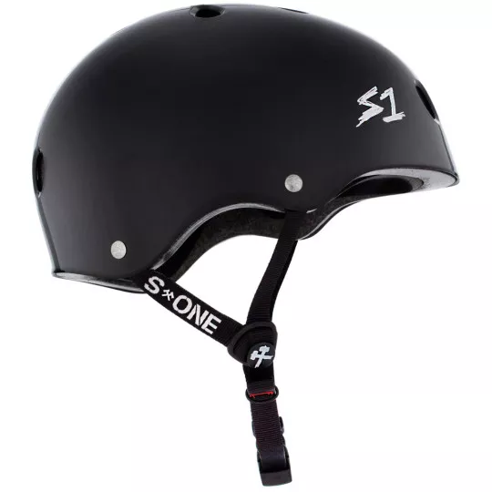 Skateboard helmet S-One LIFER BLACK GLOSS 2024 
