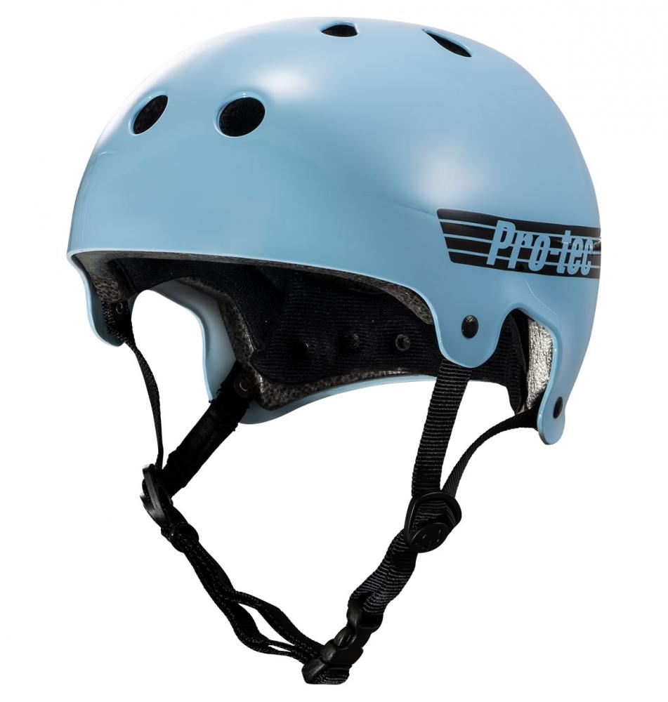 Skateboard-Helm Pro-tec Old School Cert Gloss Baby Blue 2023 